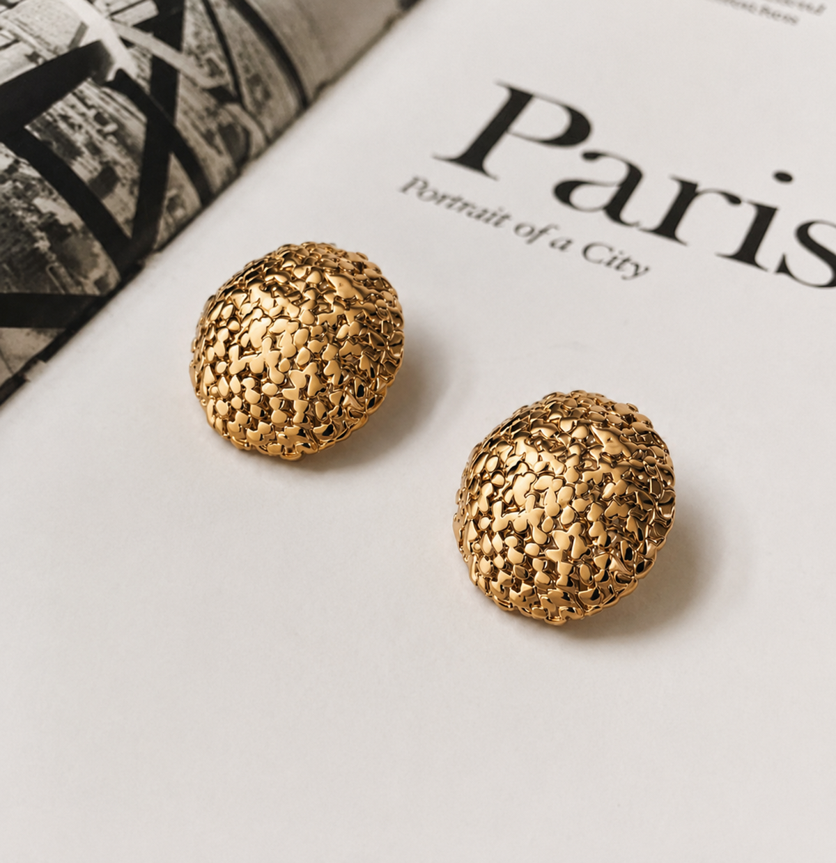 Photo des boucles d'oreille Alys de la marque de bijoux Adaelya