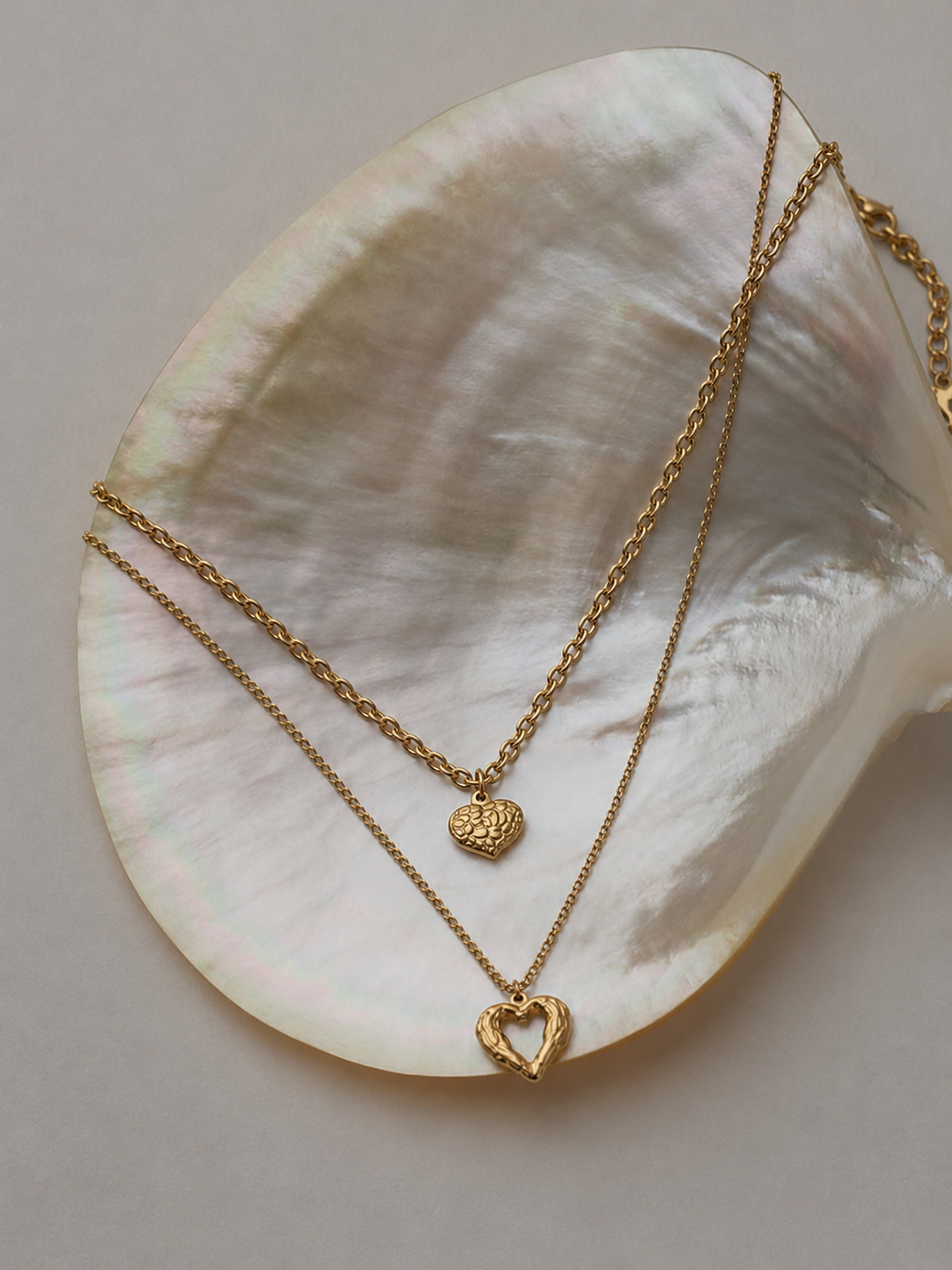 Photo du double collier Aube de la marque de bijoux Adaelya